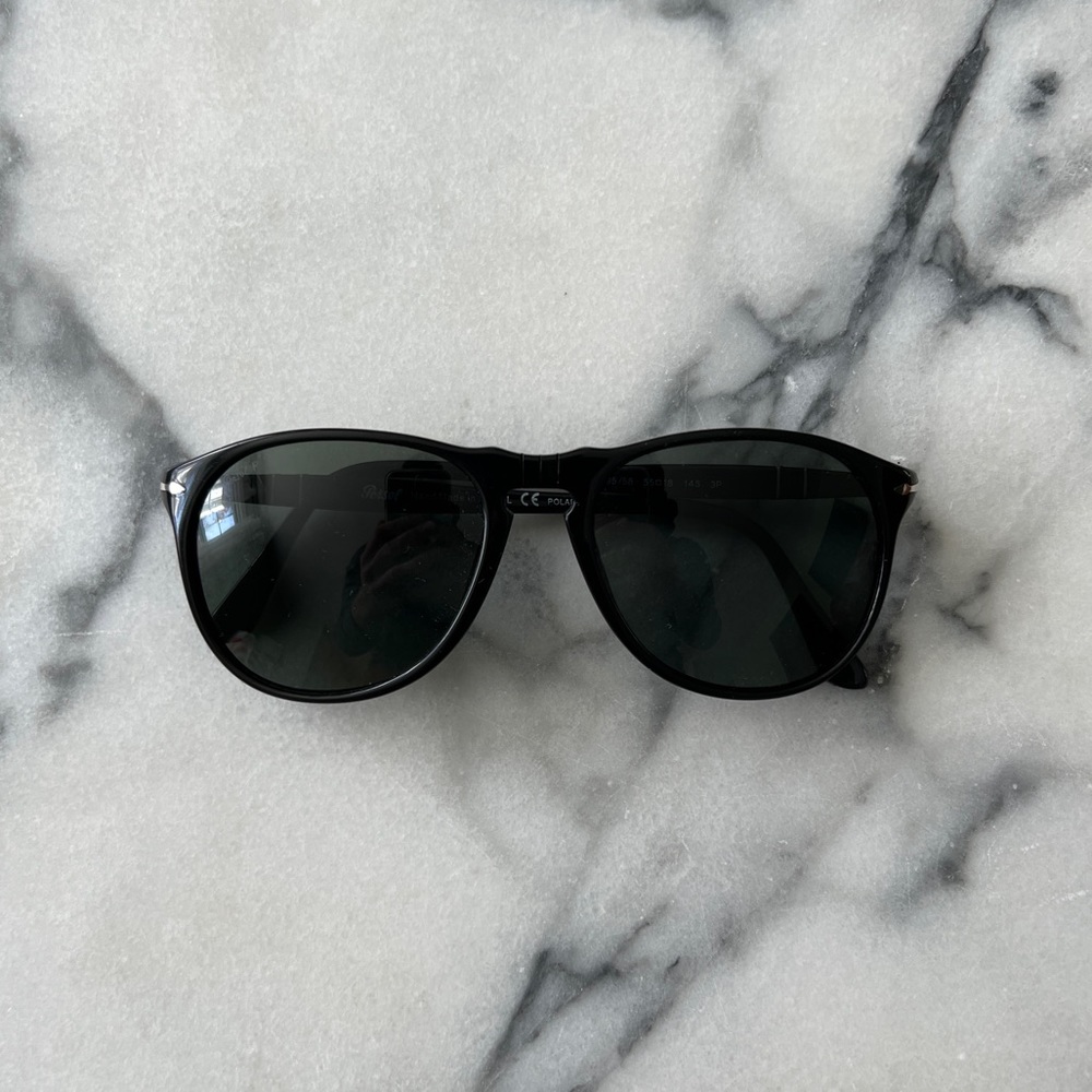 Persol 649 Iconic Polarized Sunglasses in Black (9649-S)